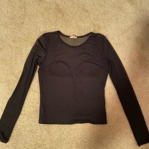 Urban Outfitters mesh long sleeve top